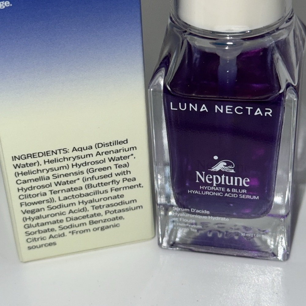Luna Nectar Neptune Blur & Hydrate Hyaluronic Acid Facial Serum 1oz NEW - Picture 4 of 9